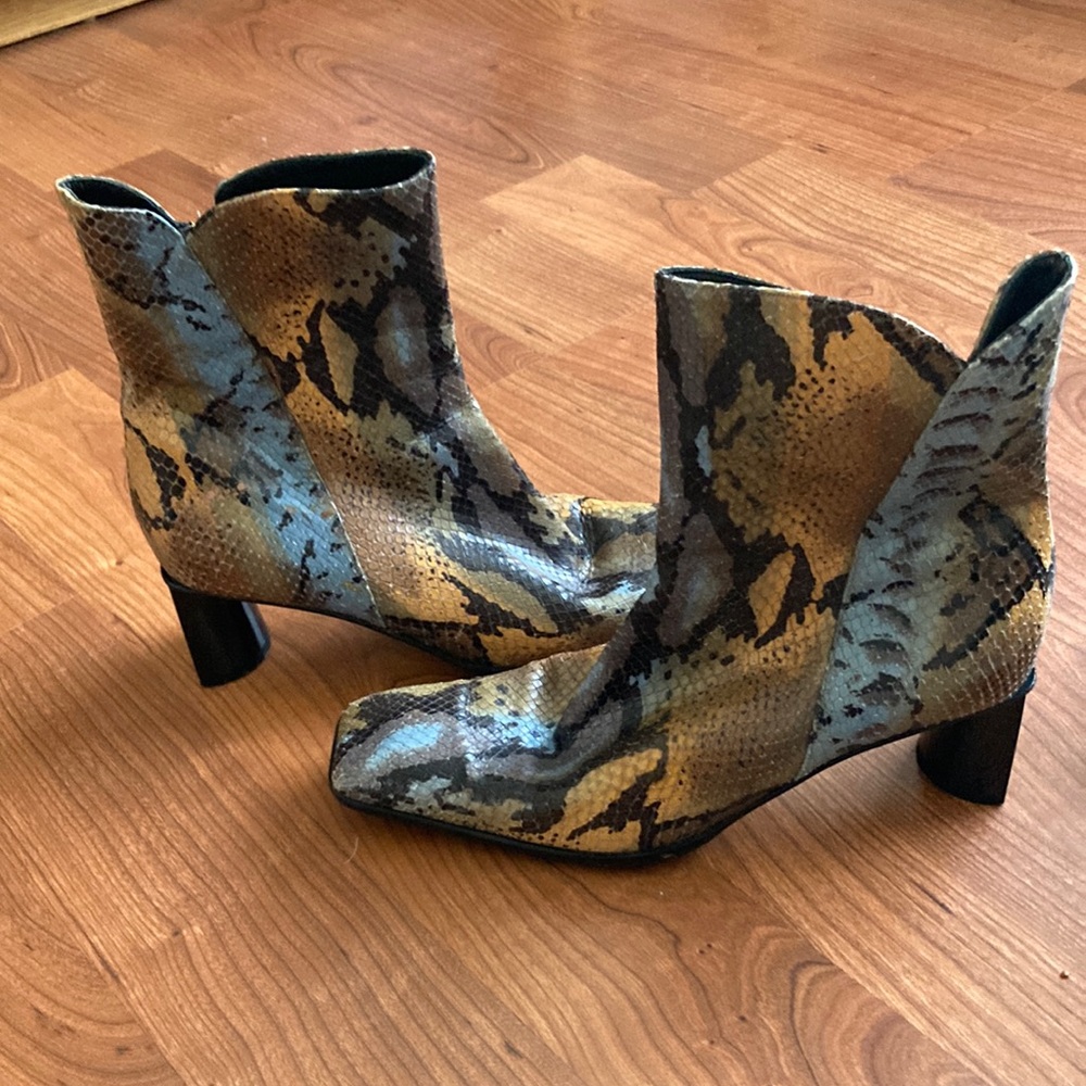 Snake skin Prialpas Gomma booties